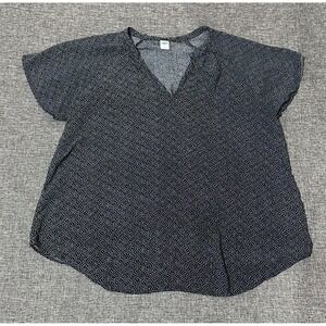 Old Navy Women's L Pullover Short Sleeve V Neck Blouse